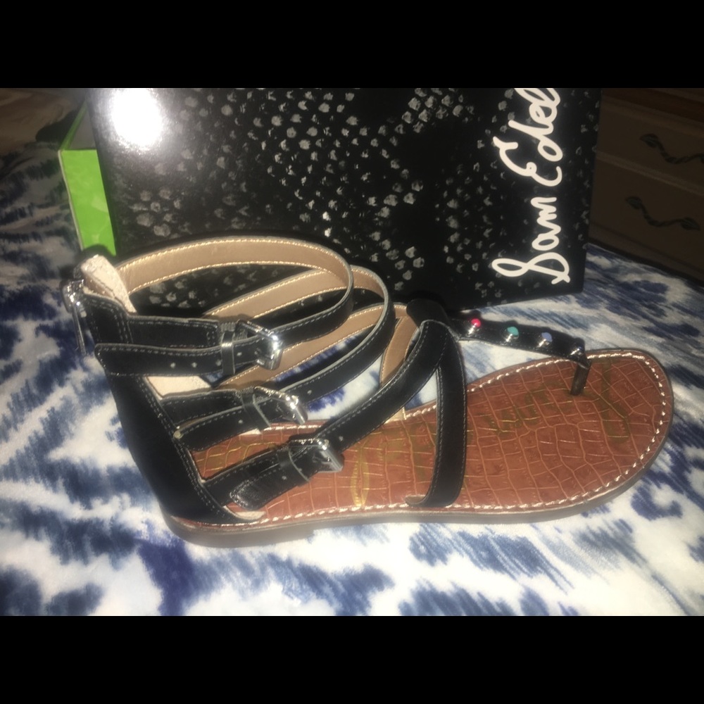 Sam Edelman Black leather sandals